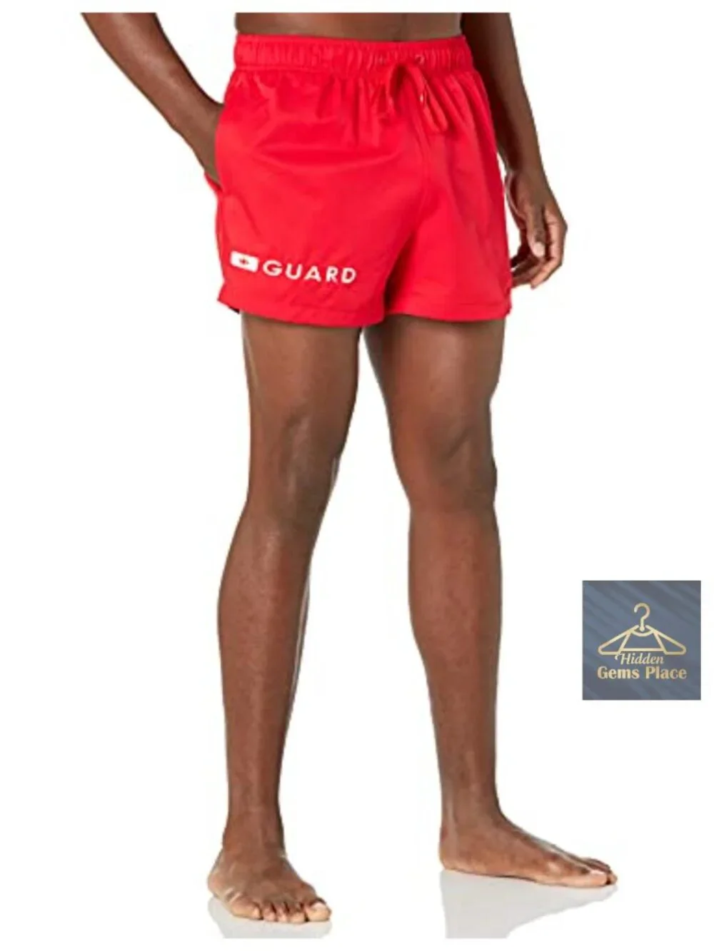 Men's UPF 50+ Swim Trunks with Liner and Pockets